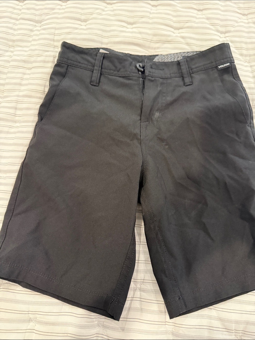 Volcom Men's Black Flat Front Shorts